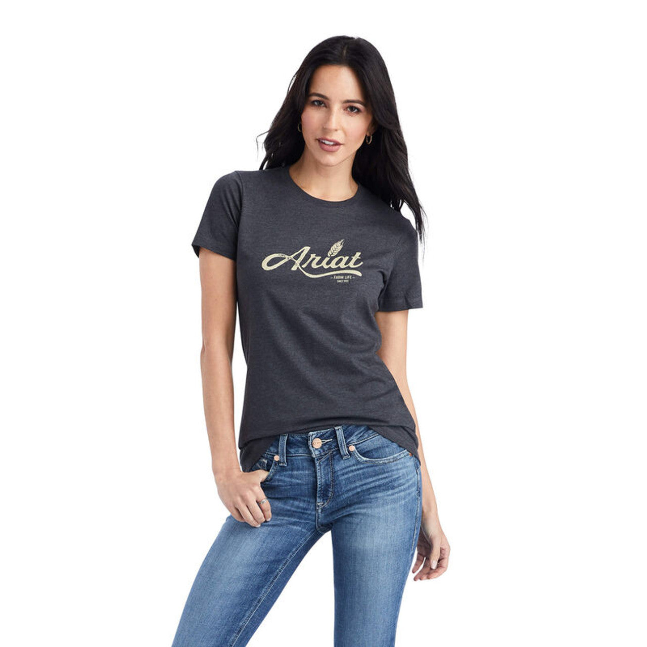 2722 Ariat Women's Wheat Script Tee