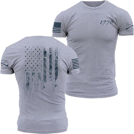 5198 Grunt Style Men's 1776 Flag Shirt