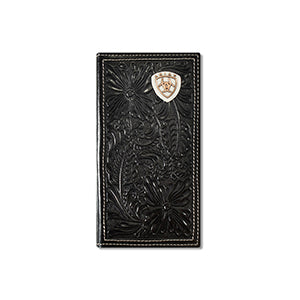 A3559701 Ariat Men's Floral Embossed Rodeo Wallet