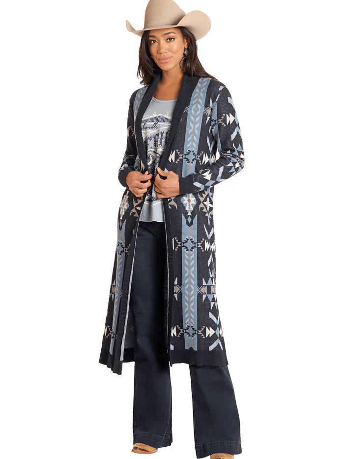 4651 Panhandle Ladies Open Front Duster Cardigan