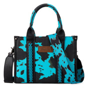 WG133 Wrangler Ladies Cowprint Conceal Carry Tote/Crossbody